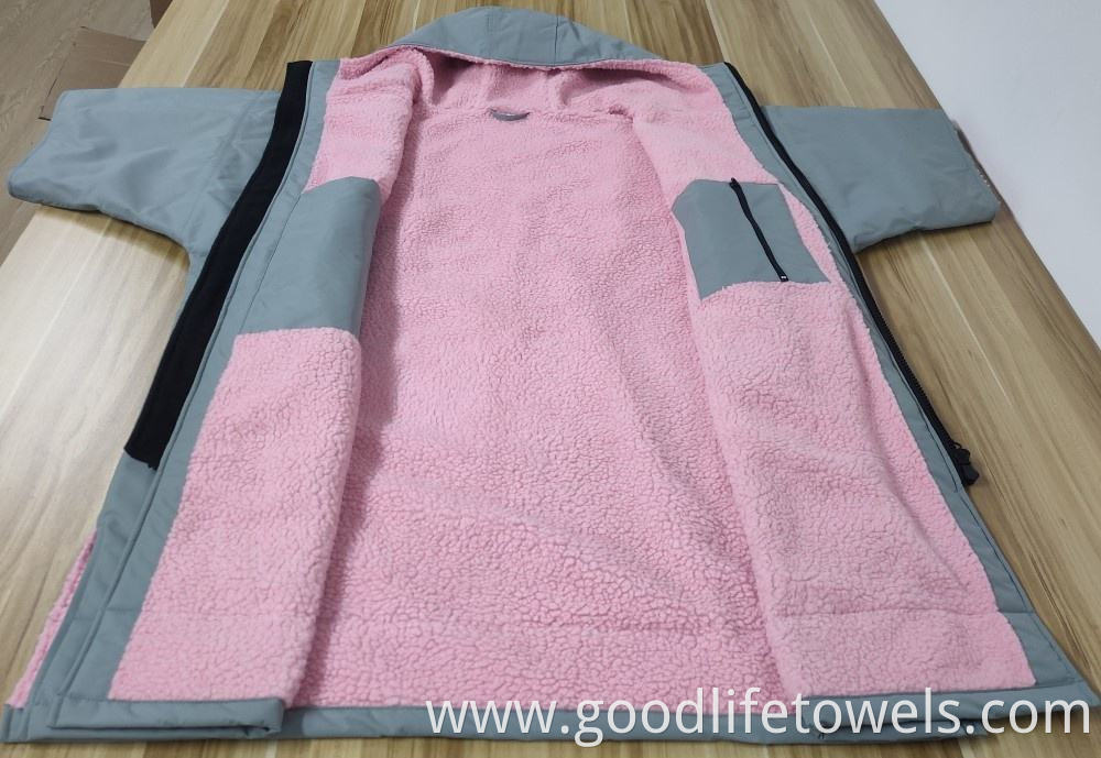 Waterproof Hooded Dry Short Sleeve Changing Robe